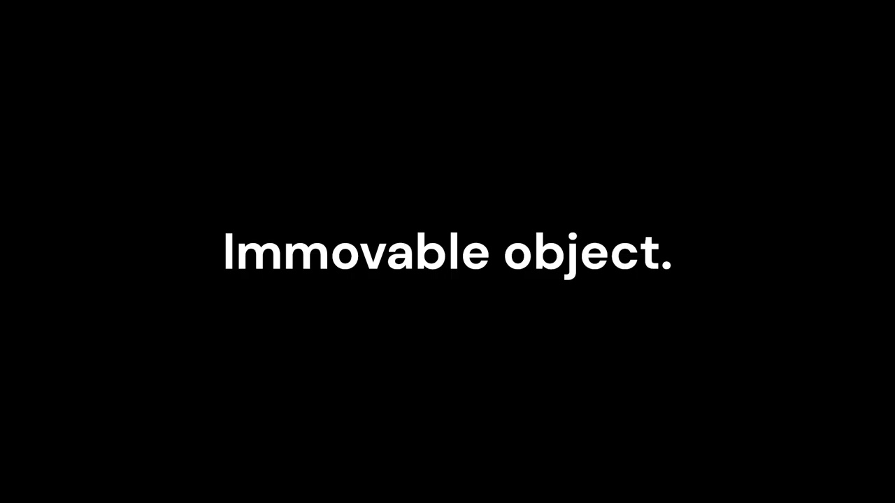 Immovable object. (Original experimental rock music).