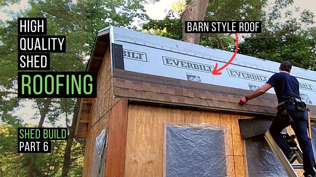 How to roof a shed | Shingles, Vents, Underlayment | Shed Build Part 6