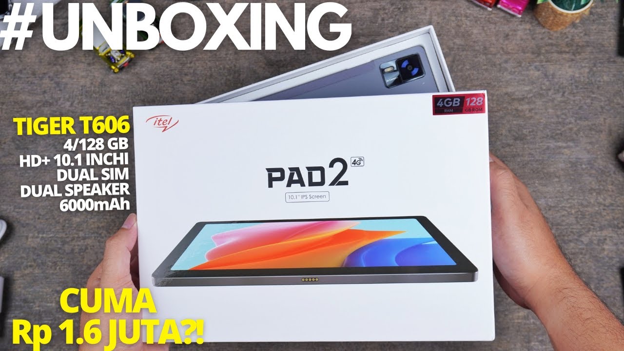 Tablet 10 Inchi TERMURAH?! UNBOXING Itel Pad 2 Indonesia, Pasar Tablet Entry Level Makin Rame!