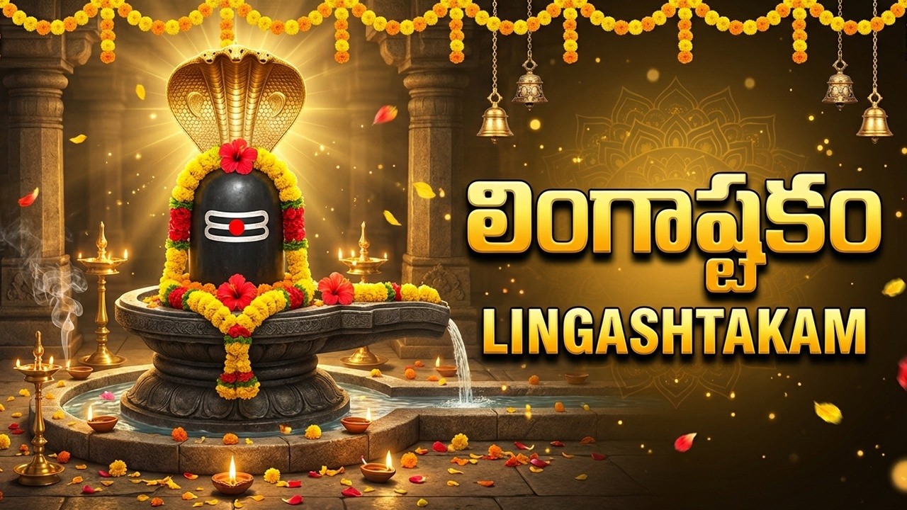 లింగాష్టకం🙏| Lingashtakam Telugu With Lyrics | Lord Shiva Bhakti Songs | Shiva Telugu Bhakti Songs