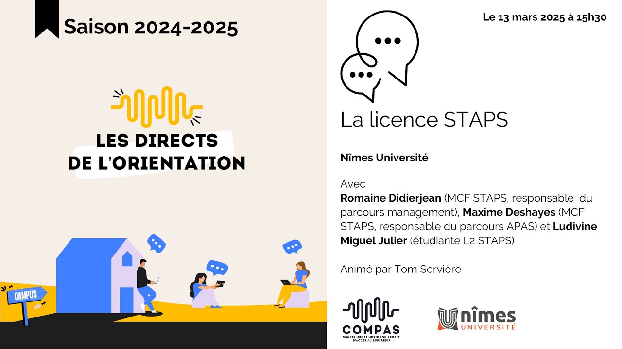 [Direct de l'orientation] - La Licence STAPS (Unîmes)