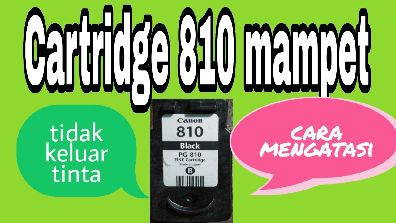 Cartridge canon 810 mampet