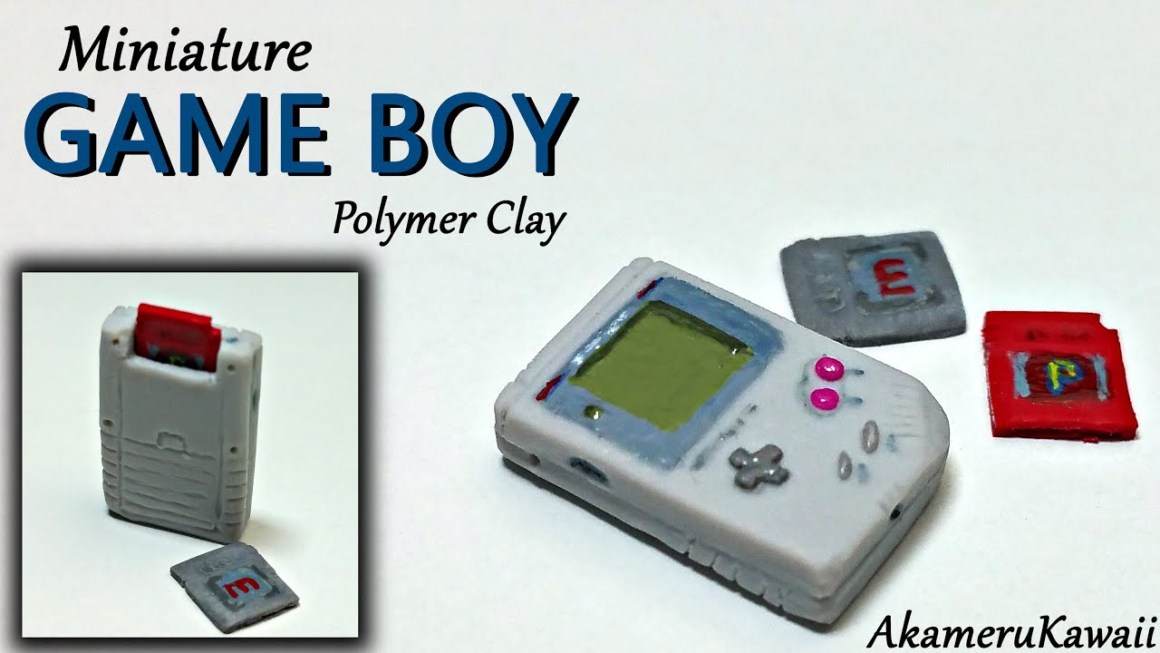 Miniature Game Boy - Nintendo inspired Polymer Clay Tutorial