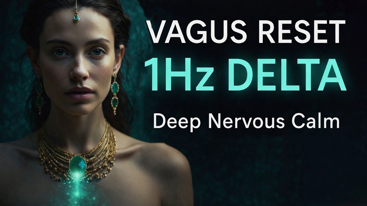 Vagus Nerve Reset Sleep | 1Hz Delta Calm 🌑 8 Hours Black Screen