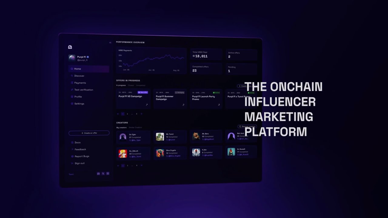 Tunnl: The Onchain Influencer Marketing Platform