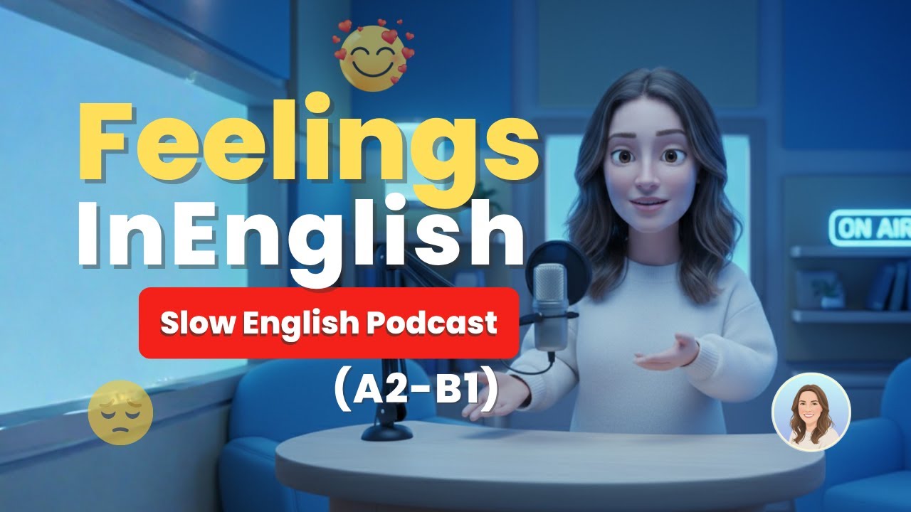 Learn to Talk About Feelings in English | Slow English Podcast (A2-B1)