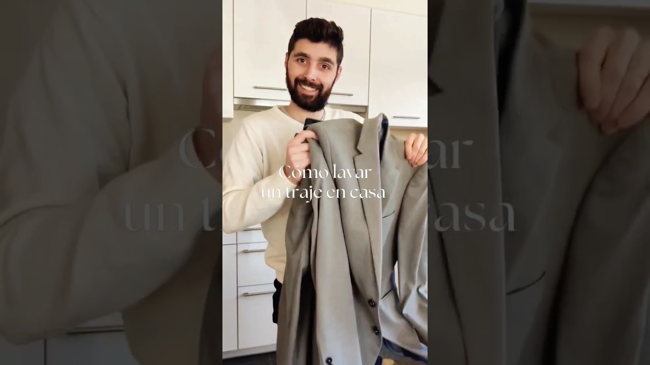 C&oacute;mo lavar un traje en casa! #traje #hack #limpieza #cleaning