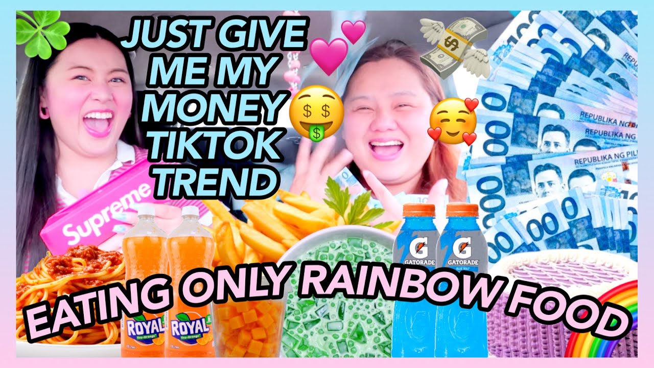 EATING ONLY RAINBOW FOOD FOR A DAY PART 2 + 
