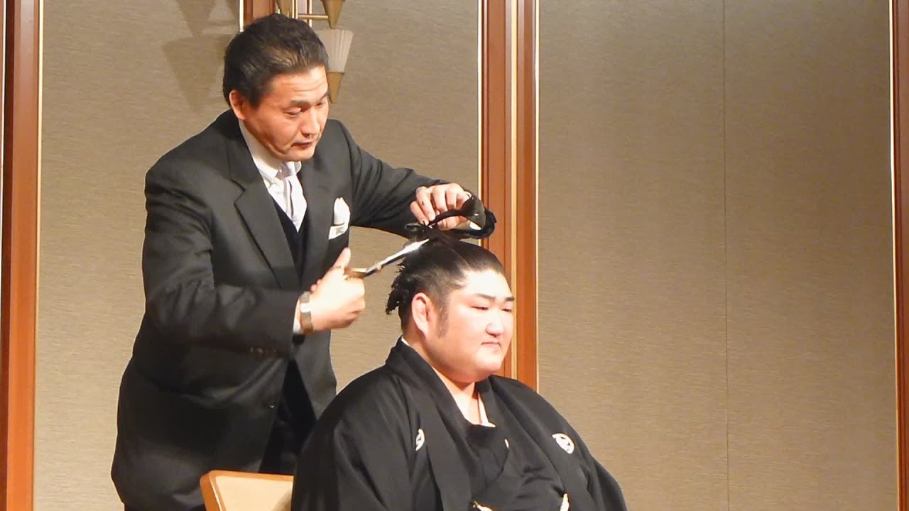止め鋏は貴乃花親方！白鵬ら３横綱、大関琴奨菊など協会関係者による断髪（平成27年2月7日、琴光喜断髪式 Kotomitsuki retirement ceremony）