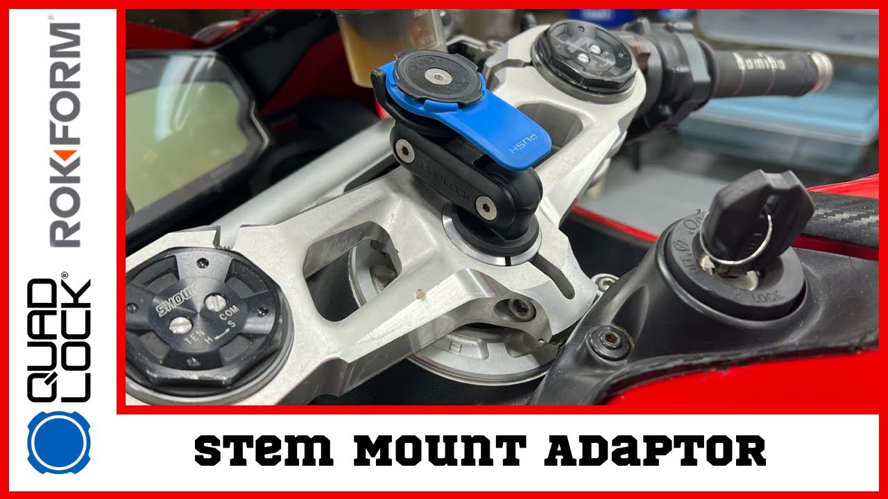 Panigale Adaptor For Quad Lock & Rokform Stem Mounts - Full Install