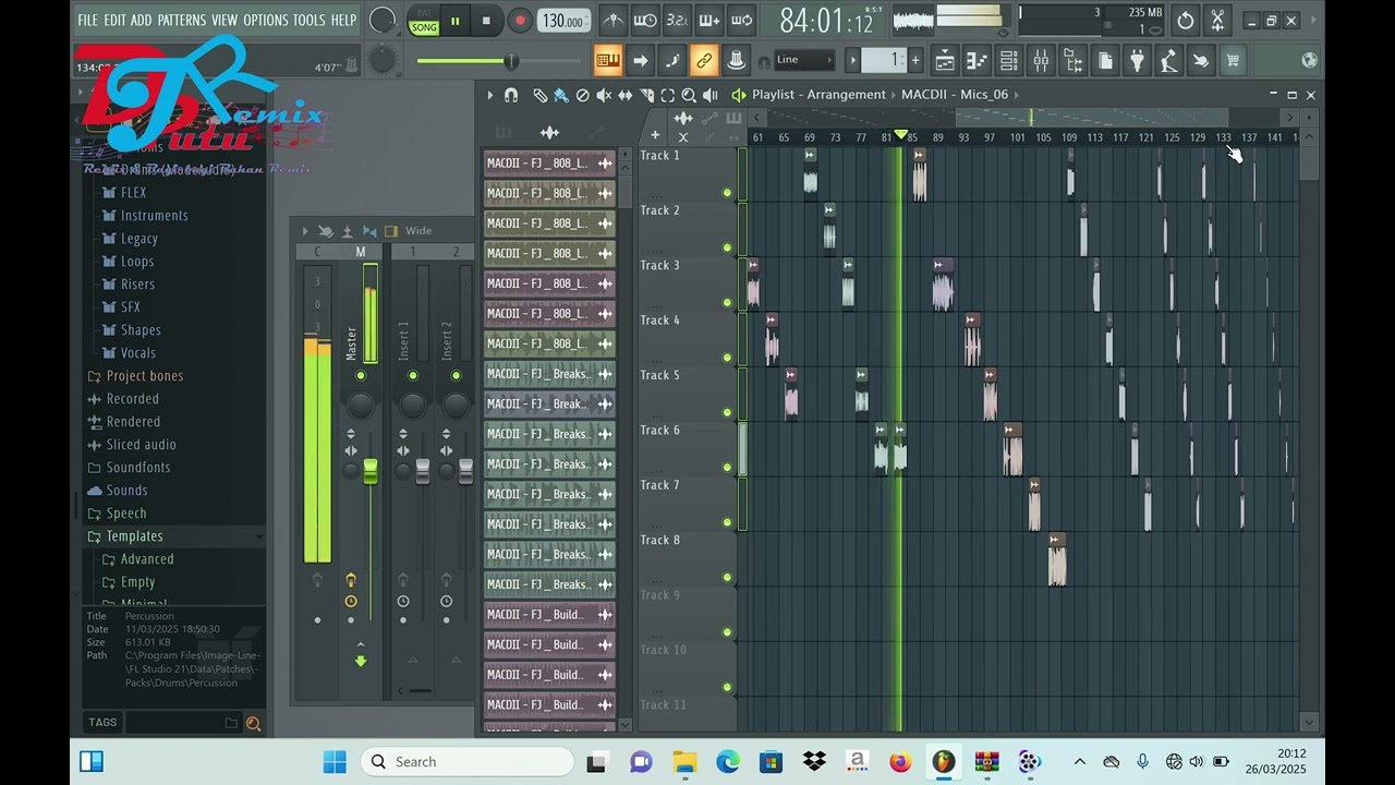 Bagi bagi Bahan Remix FL Studio - MACDII Drums