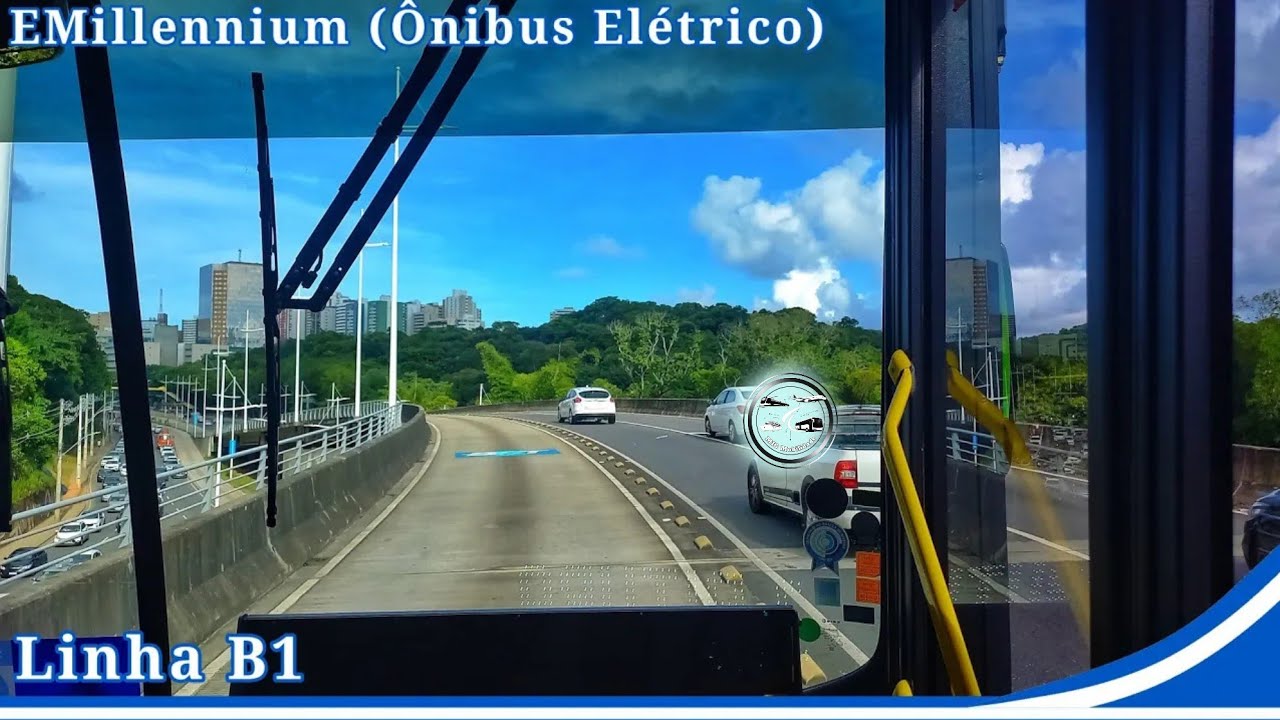 Caio EMillennium (40001) E.Bus, Est. Hiper x Pituba, Linha B1 do BRT Salvador