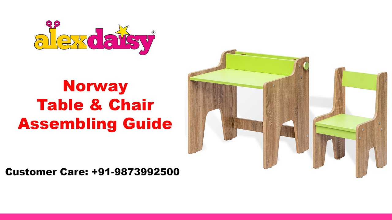 Alex Daisy Norway Kids Table and Chair assembling