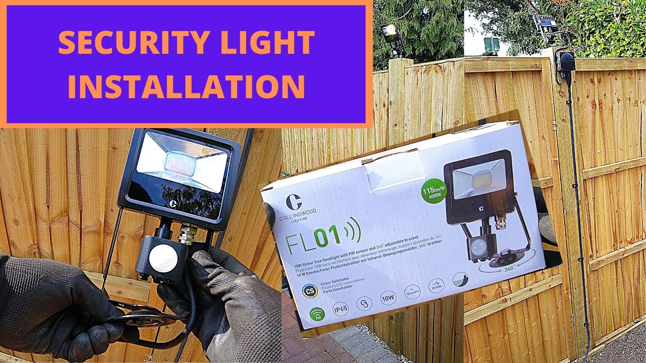 PIR SECURITY LIGHT INSTALLATION