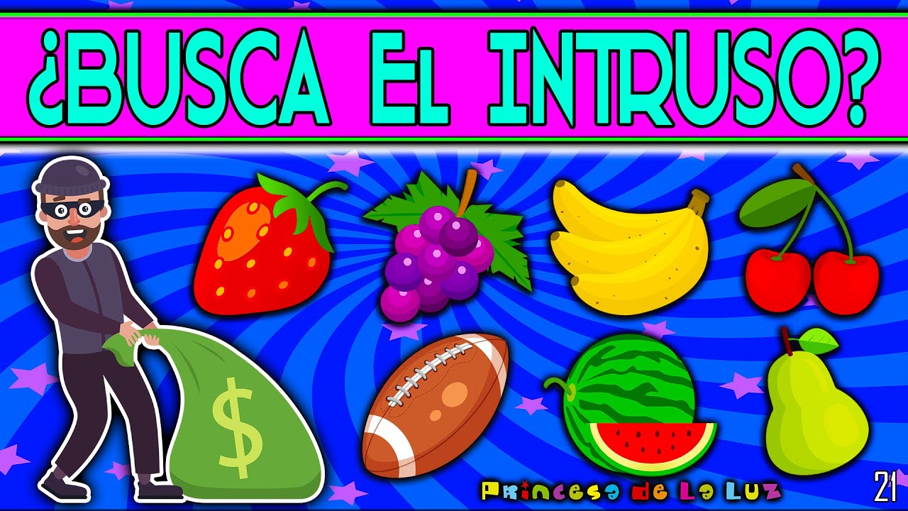 ADIVINA El INTRUSO 🔷 Encuentra El IMPOSTOR 🔸 JUEGOS Visuales 🚨 PASATIEMPOS DIDÁCTICOS
