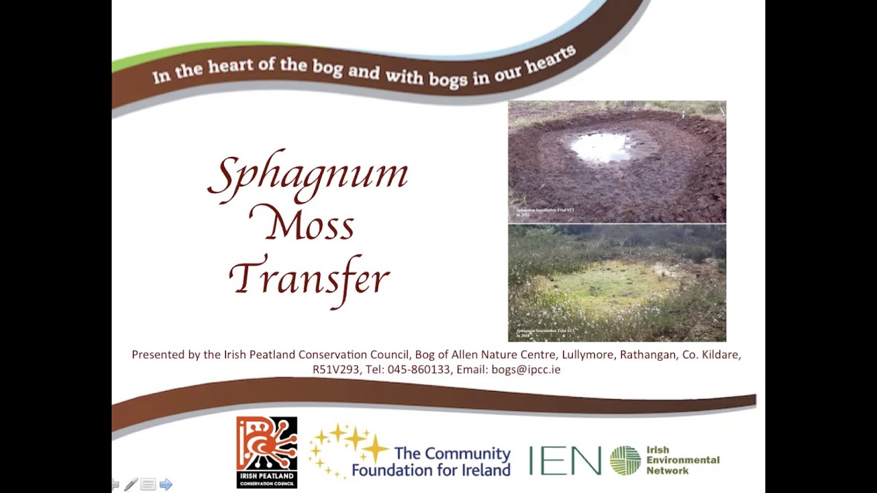 Talk 8: Lunchtime with the Irish Peatland Conservation Council - Sphagnum moss Transfer