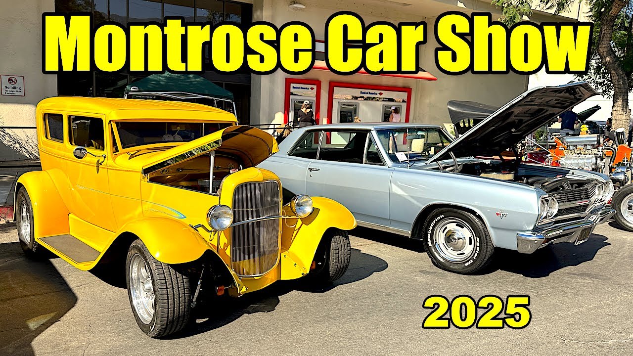Montrose Car Show 2025, Old Town Montrose, California