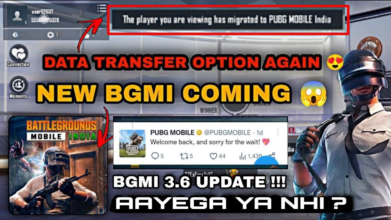 PUBG TO BGMI DATA TRANSFER OPTION 😱 | HOW TO TRANSFER PUBG ID TO BGMI