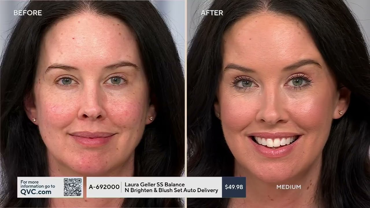 Laura Geller SS Balance N Brighten & Blush Set Auto Delivery on QVC