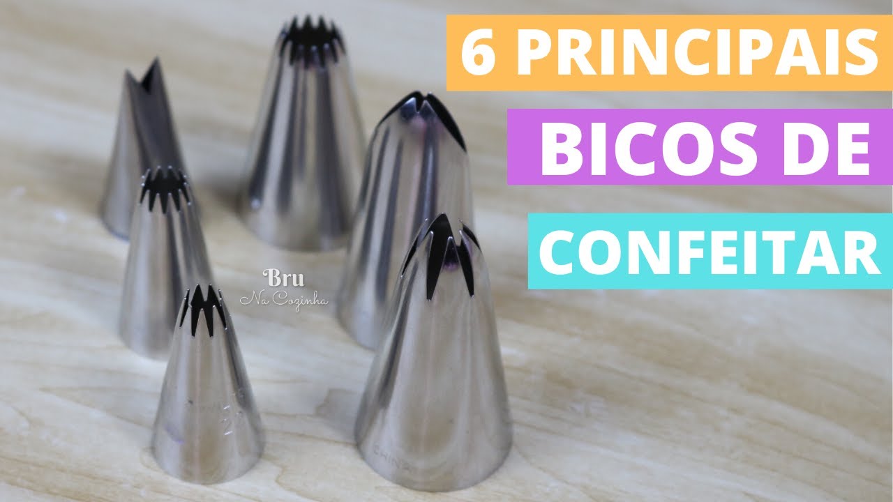 6 PRINCIPAIS BICOS DE CONFEITAR PARA INICIANTES | Bru na Cozinha |