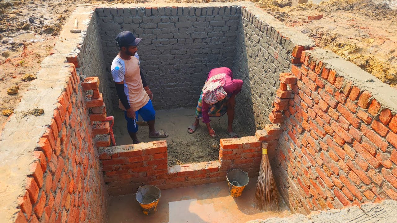 রুমের ভিতর ১২ /৮ ফিট সেফটি ট্যাংক করতে মালামাল  লাগবে !!