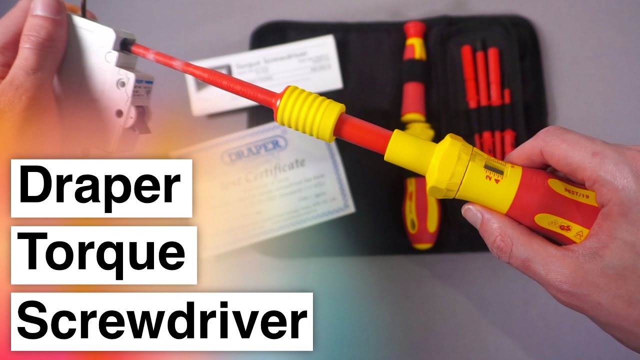 Most Affordable Torque Screwdriver?  Draper Ergo Plus VDE Torque Screwdriver - Review and Demo