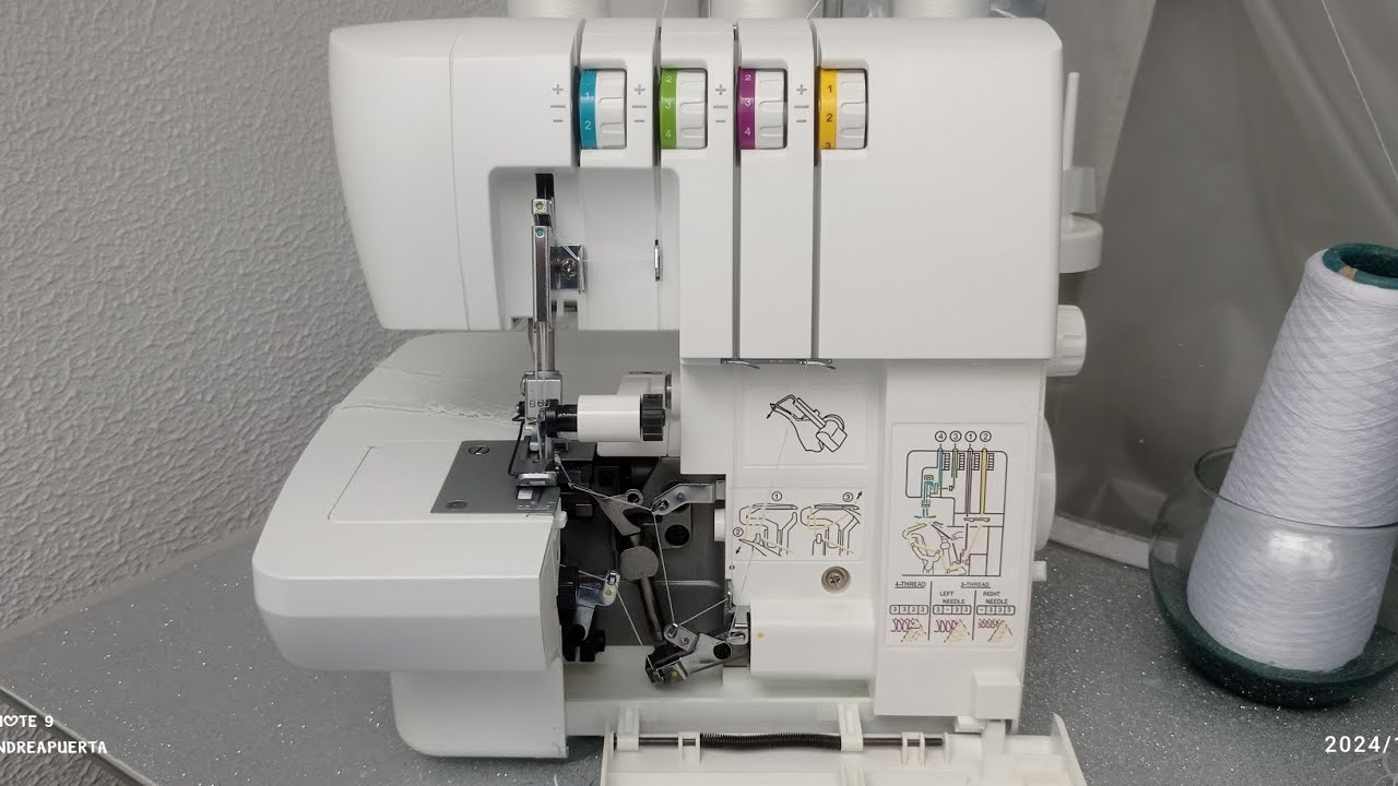 Singer S0105 Fileteadora (Overlock machine threading 🧵) cómo enhebrar