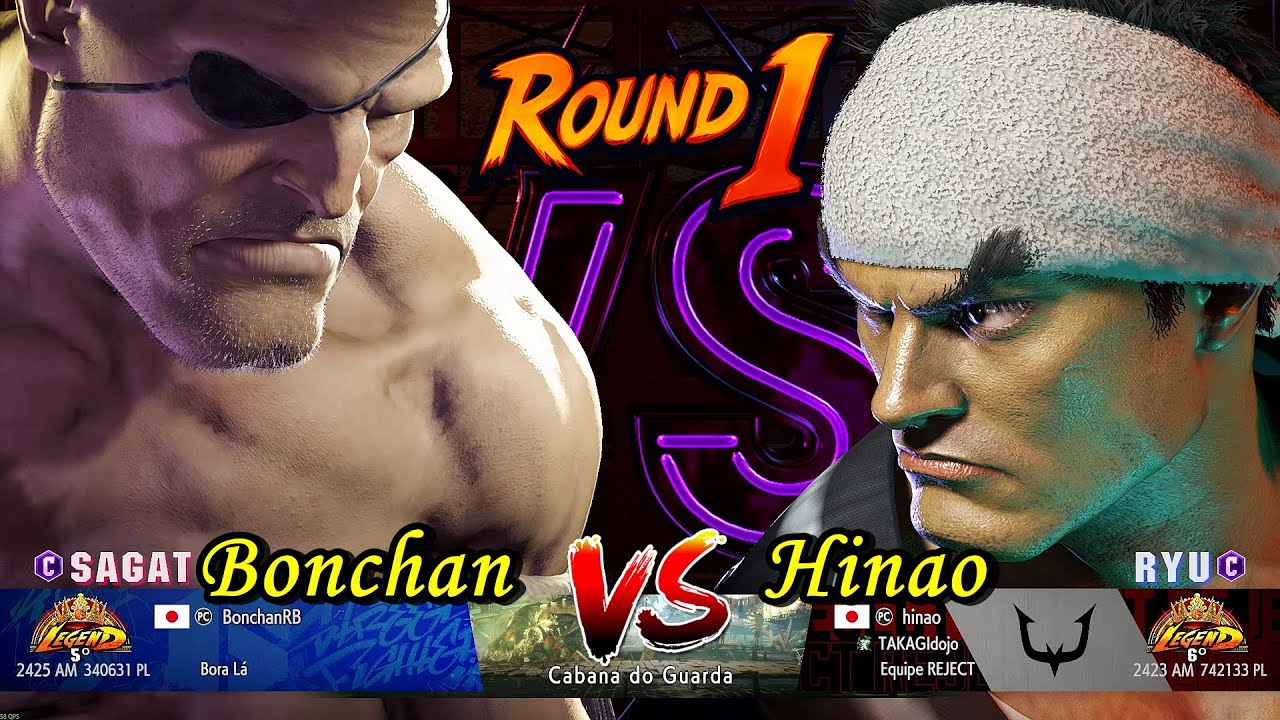 Bonchan (Sagat) VS (Ryu) Hinao - Street Fighter 6 - High Level Gameplay