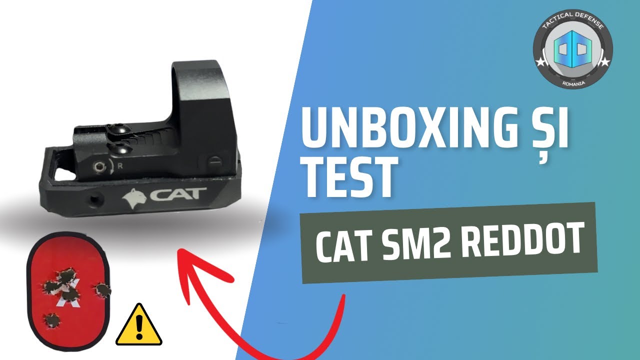 REVIEW CAT SM2 Red Dot 🔴 | Unboxing + Test în Poligon @ Bravo Tactical Defense