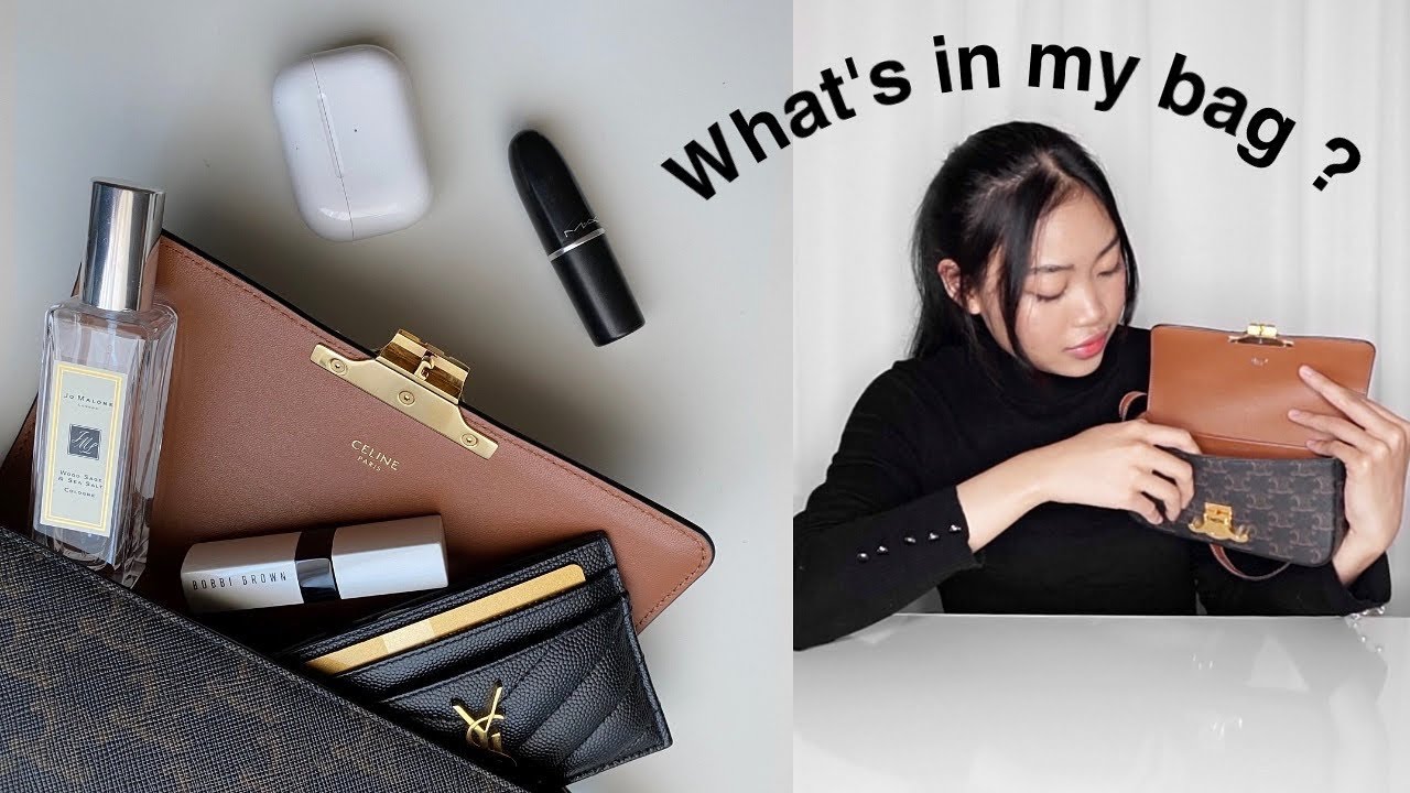 What&rsquo;s In My Bag? CELINE Triomphe | Everyday Essentials Aesthetic