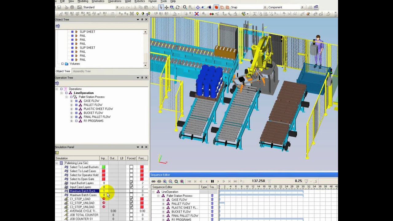 Tecnomatix Process Simulate - Robotic Palletizing