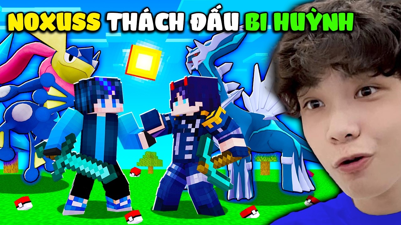 NOXUSS CHALLENGES BI HUYNH MINECRAFT WITH A FULL LEGENDARY TEAM? WHO WILL WIN? | PIXELMON