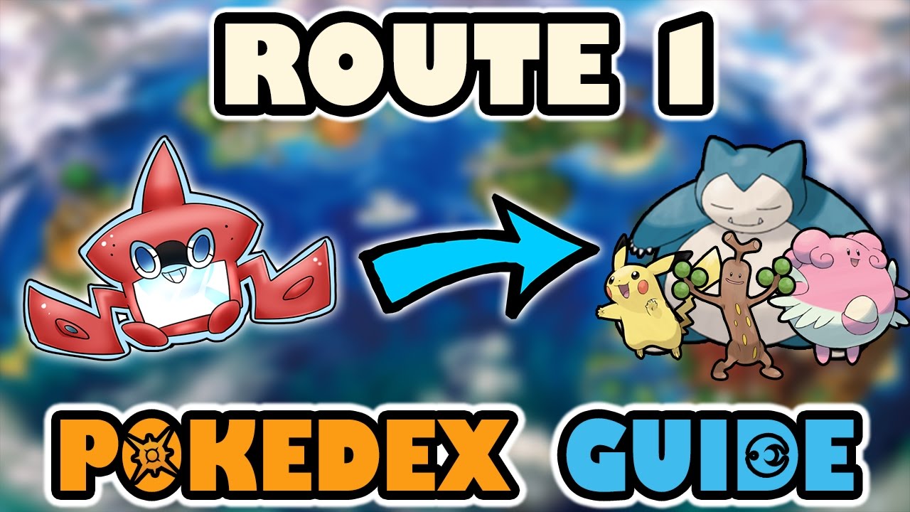 ROUTE 1 COMPLETE POKEDEX GUIDE - Pokemon Sun and Moon