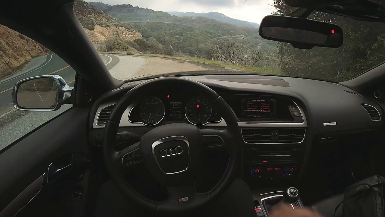 2011 Audi S5 4.2 V8 Manual. Miltek catback exhaust. California canyon run POV
