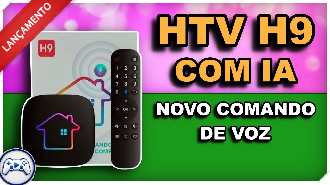 HTV H9 Nova TV BOX com Inteligência Artificial | Melhor TV BOX de 2025 |  HTV H9 com Comando de Voz