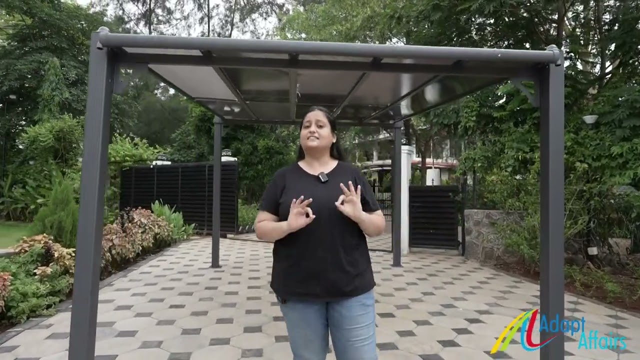 Modern Pergola Awning by Adapt Affairs | 4x3m, 4x4m, 4x6m | Outdoor Shade & Car Parking Solution|