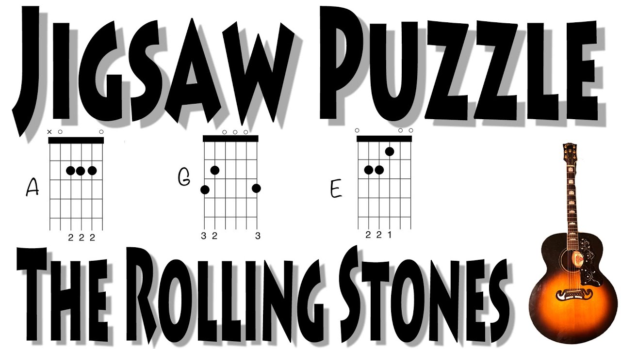 Jigsaw Puzzle The Rolling Stones Guitar Easy Chords