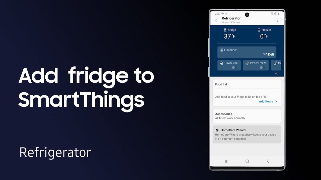 Connect your fridge to SmartThings to manage and update | Samsung US