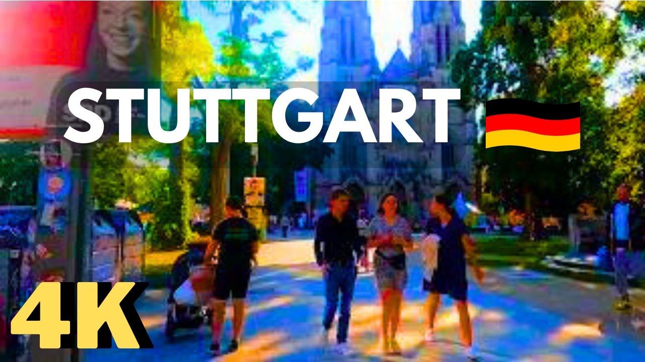 Walking in Stuttgart, Germany, 4K, part5, #stuttgart #germany #germanylifestyle #stuttgartcity #city