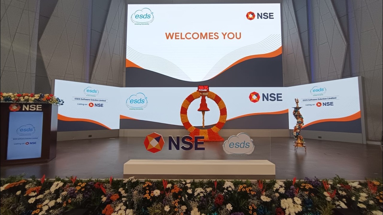 Listing ceremony of ESDS Software Solution Limited