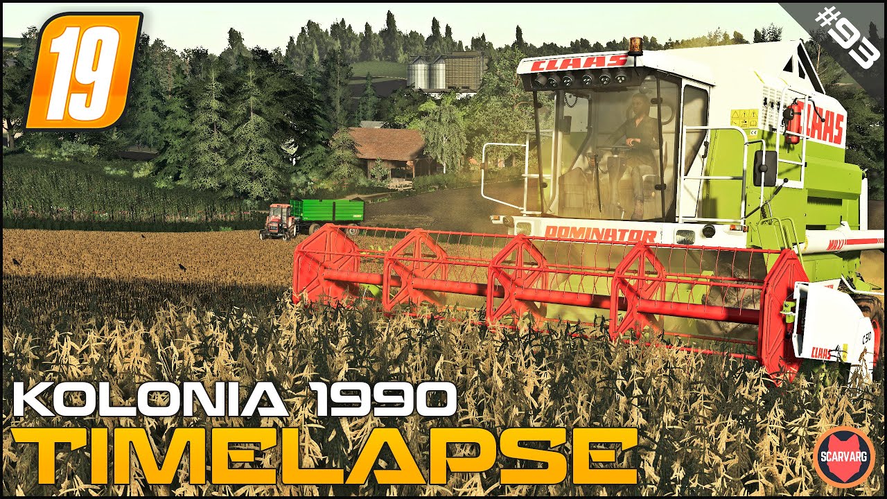 HARVESTING CANOLA, CLAAS DOMINATOR ⭐ FS19 Timelapse Kolonia 1990