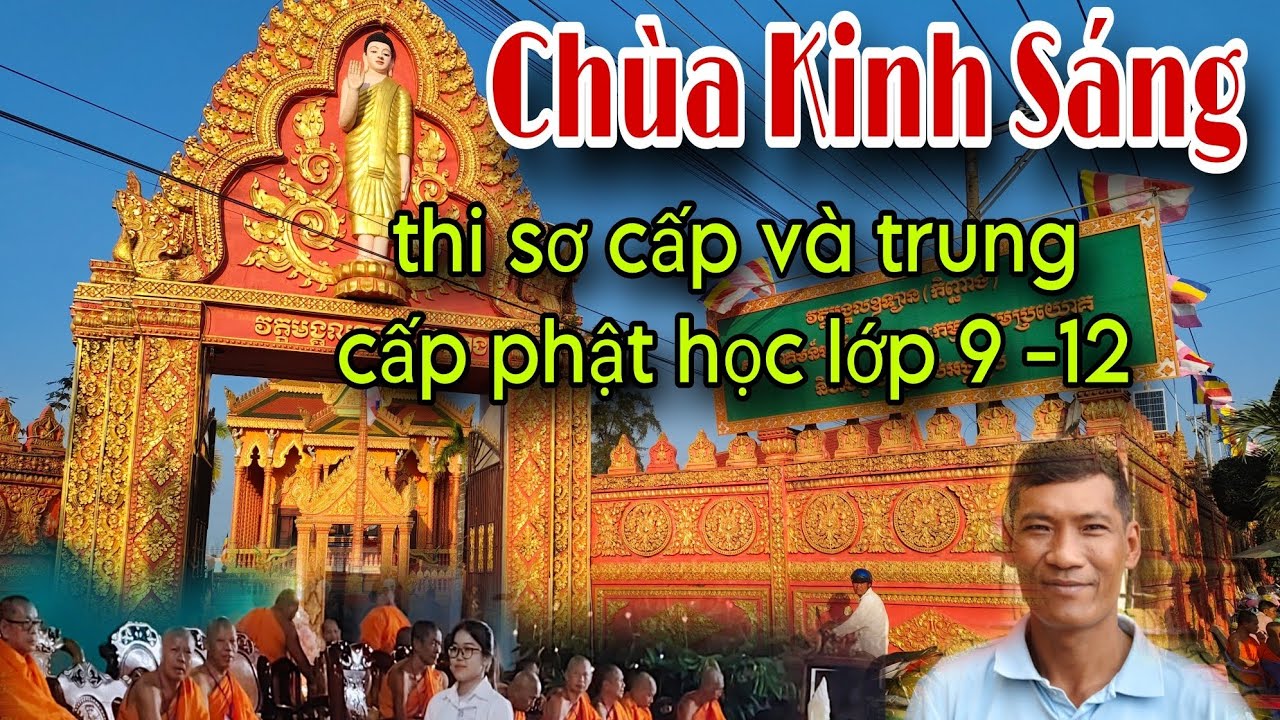 Chùa Kinh Sáng, thi sơ cấp và trung cấp phật học lớp 9 - 12