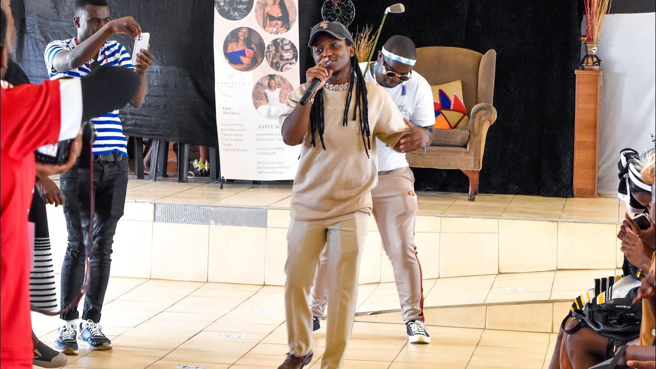 MJ Money Maker Performing with Ray-M Ichiza Lesihobe at Miss Embo 2025