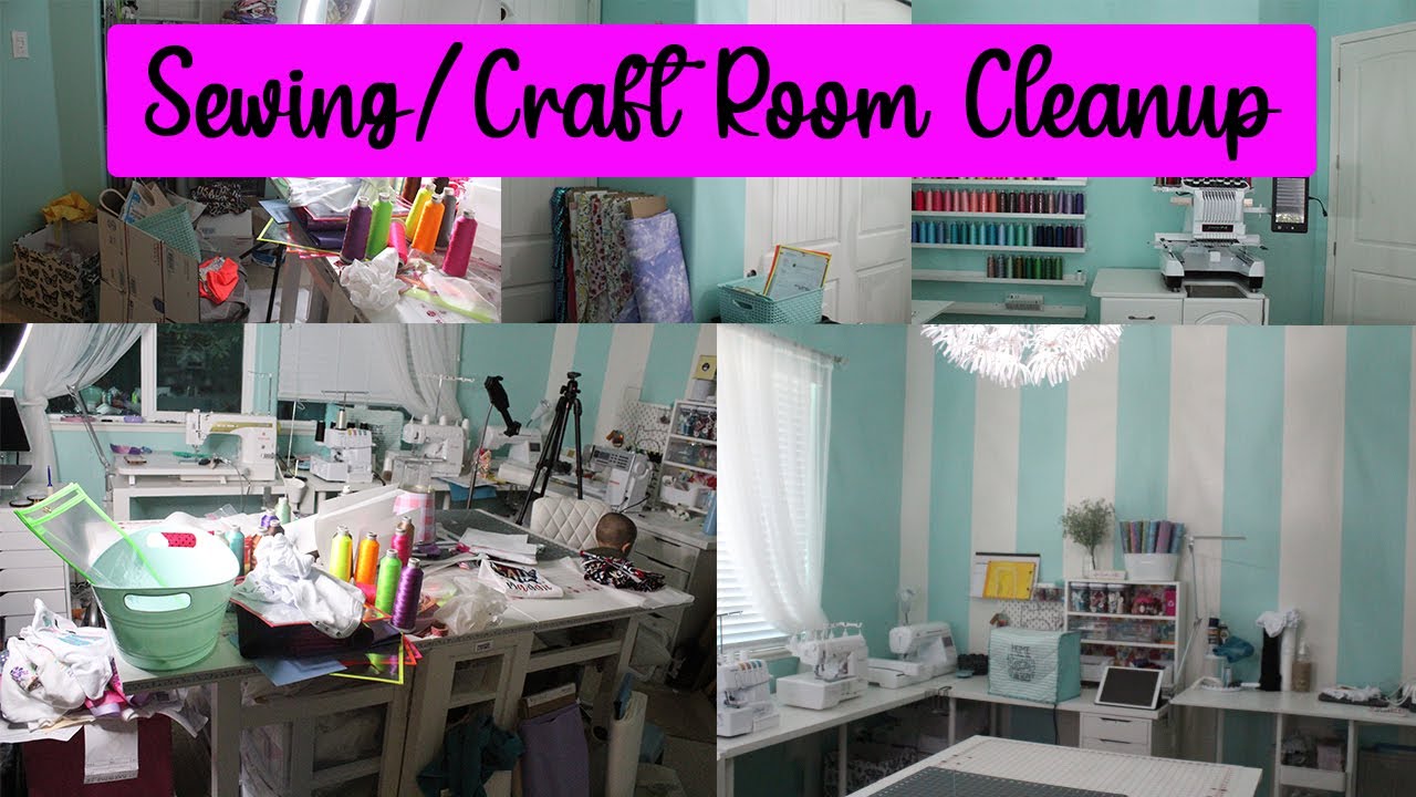 Sewing Room Clean up | Cleaning Motivation | etsy shop owner embroidery business