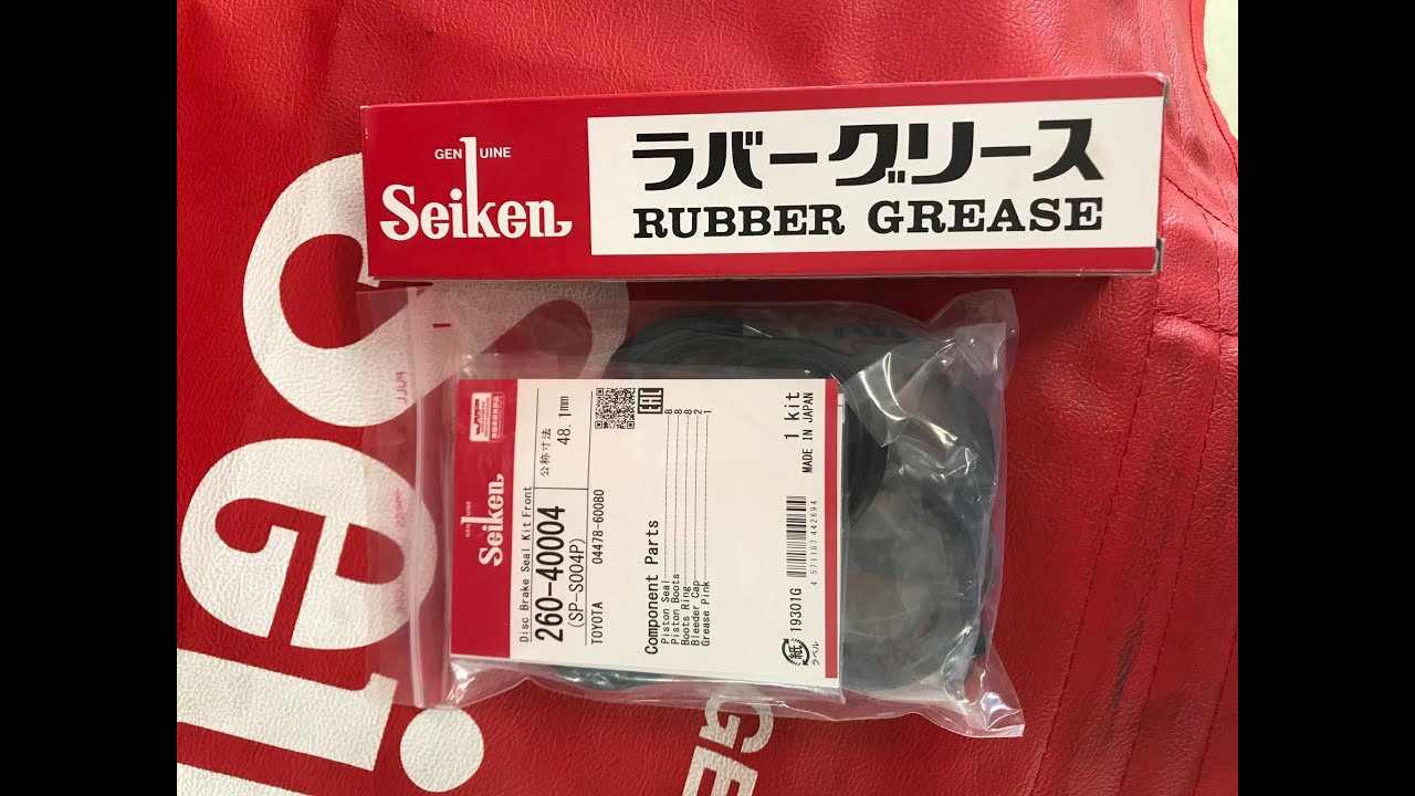 BRAKE CALIPER MAINTENANCE in JAPAN // Японец обслуживает суппорты. Seiken 260-40004, LC Prado 150.