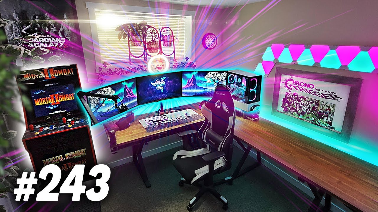 Room Tour Project 243  - BEST Desk & Gaming Setups!