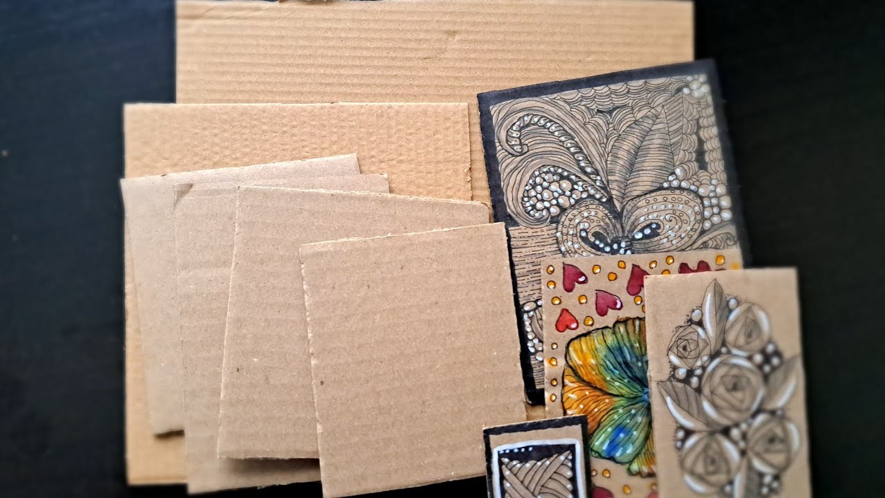 A free canvas for zentangle patterns: how to make