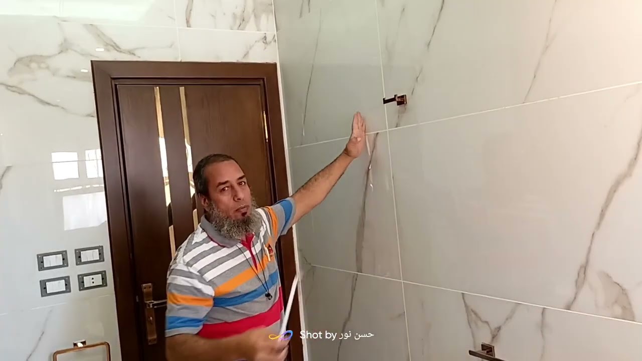 تركيب إكسسوارات الحمام مع شرح الاماكن والإرتفاعات