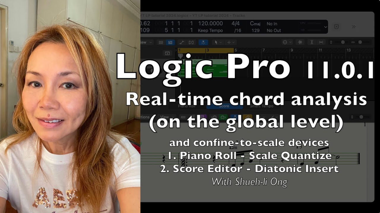 LP11 Real-time MIDI Chord Analysis and Constrain-to-Scale devices in Piano Roll & Score Editors
