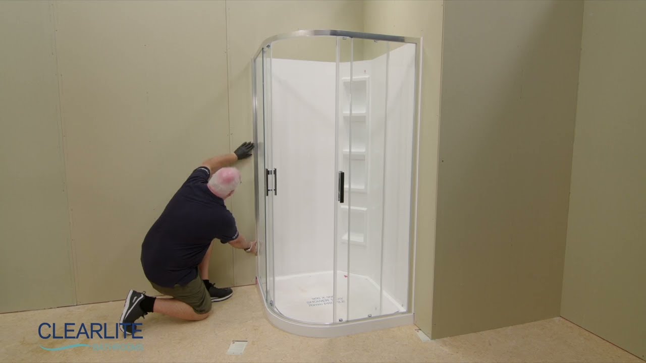 Installing a Clearlite Cezanne Round Sliding Shower Door Set